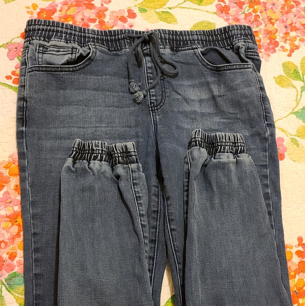 Dark Blue Joggers Jeans